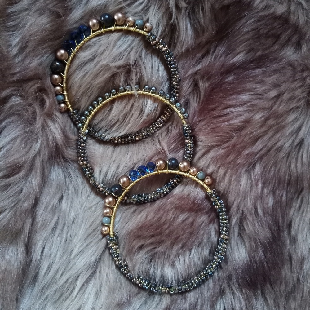 Deep Moonlight Jewelry Bangle Set